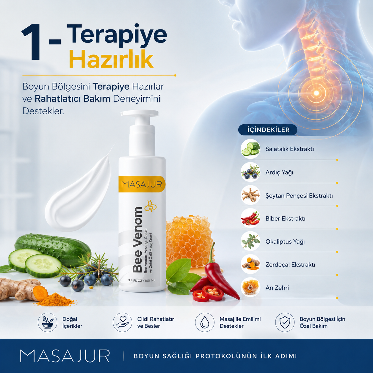 Masajur™ Evde Boyun Terapisi Paketi