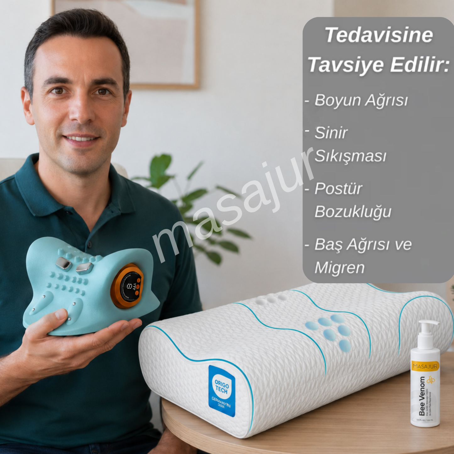 Masajur™ Evde Boyun Terapisi Paketi